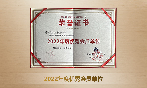 2022年度优秀会员单位
